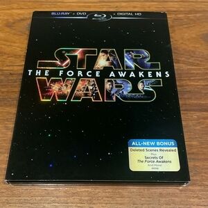 Star Wars: The Force Awakens (Blu-ray + DVD + Digal HD, 2015) With Slipcover